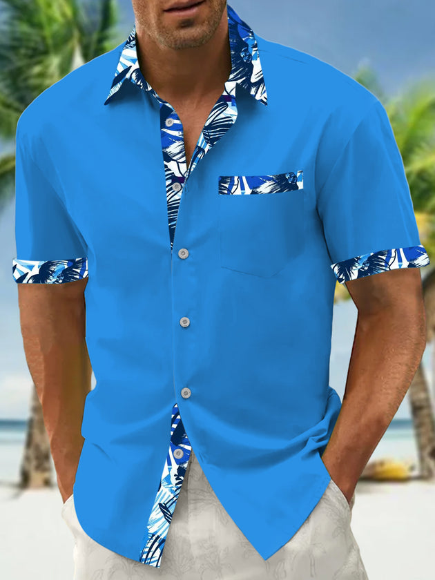 men's patterned sweater shirt front view