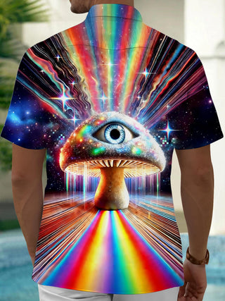 men's tye dye shirt back view