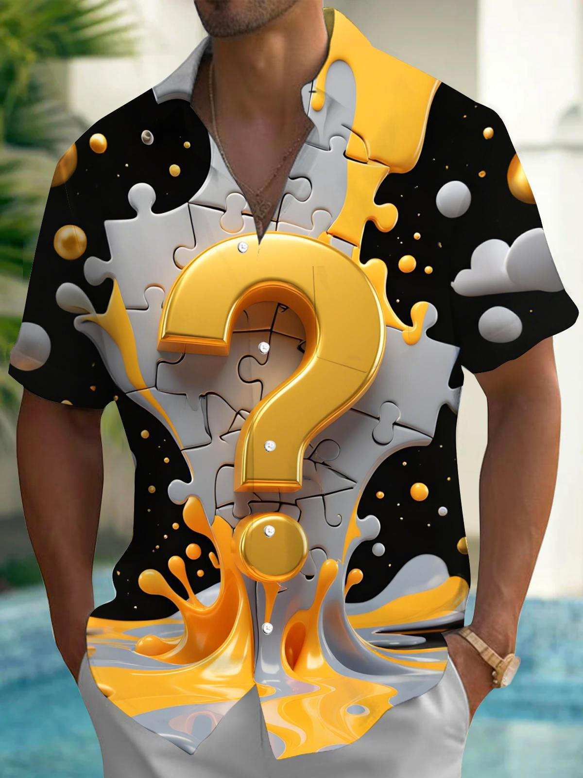 men's shirt front view