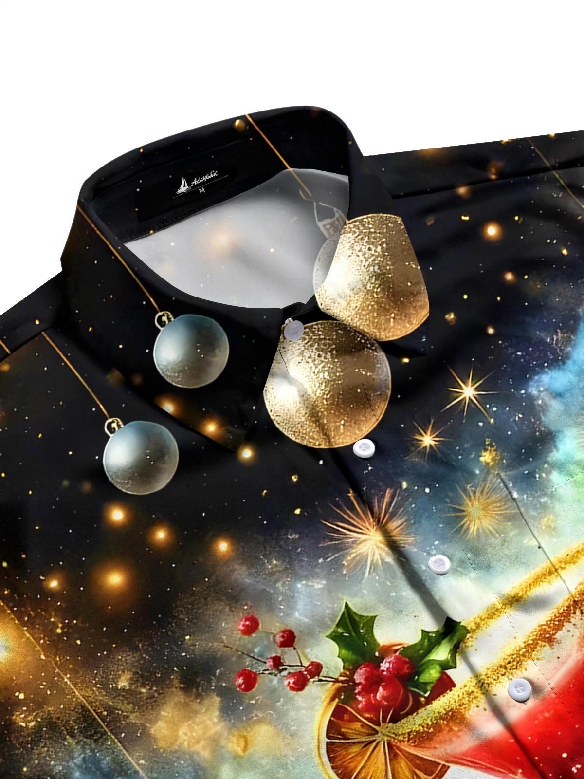 Cocktail Men's Pocket Short Sleeve Shirts