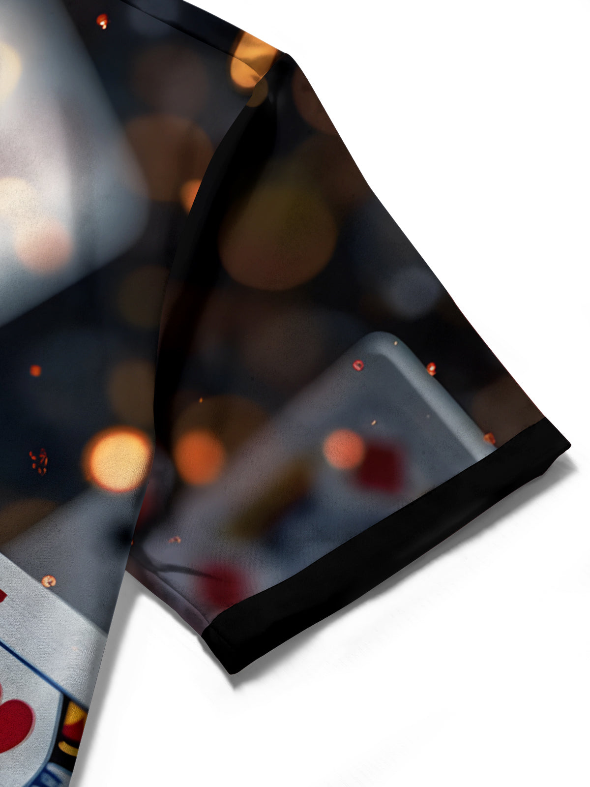 Poker Print Men's Pocket Short Sleeve Shirts