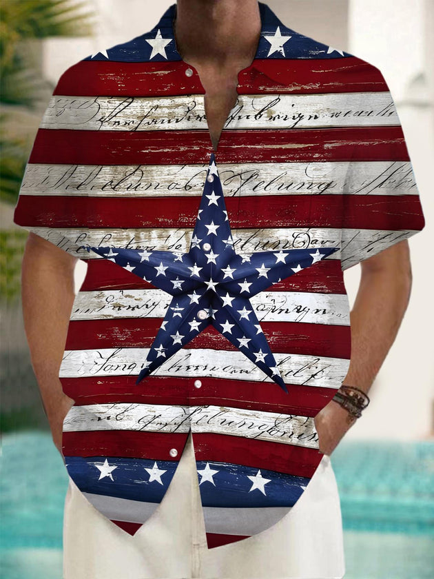men's shirt front view Independence Day