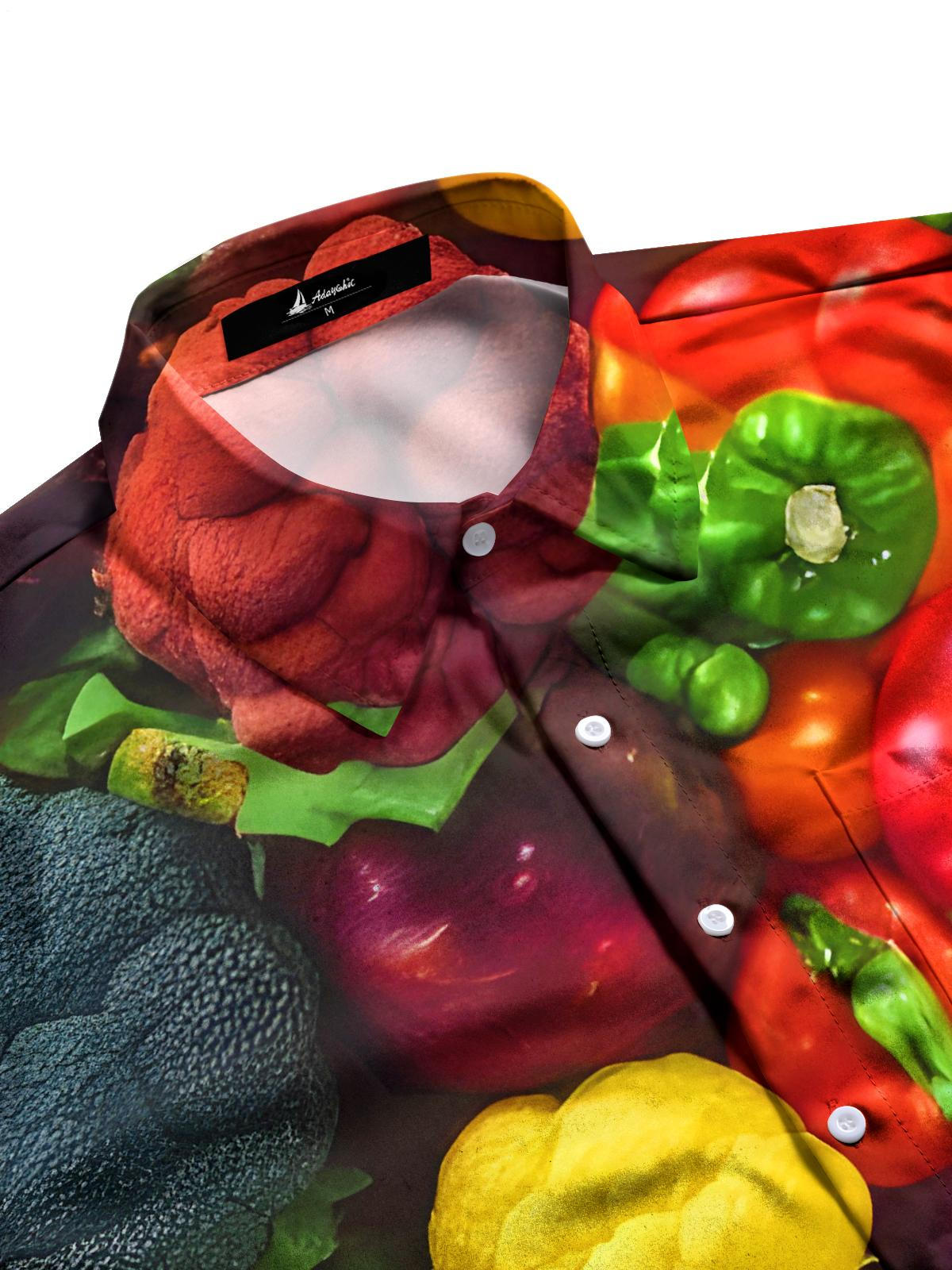 Vegetable Men's Pocket Short Sleeve Shirts