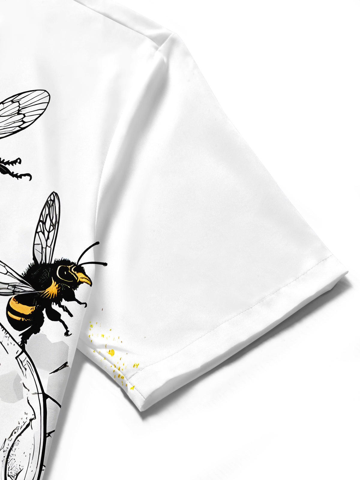 Skull Bee Men's Pocket Short Sleeve Shirts