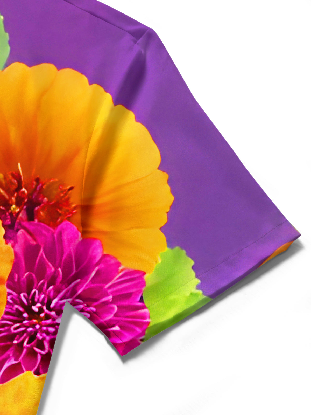 Funny Colorful Floral Otter Men's Pocket Short Sleeve Shirts