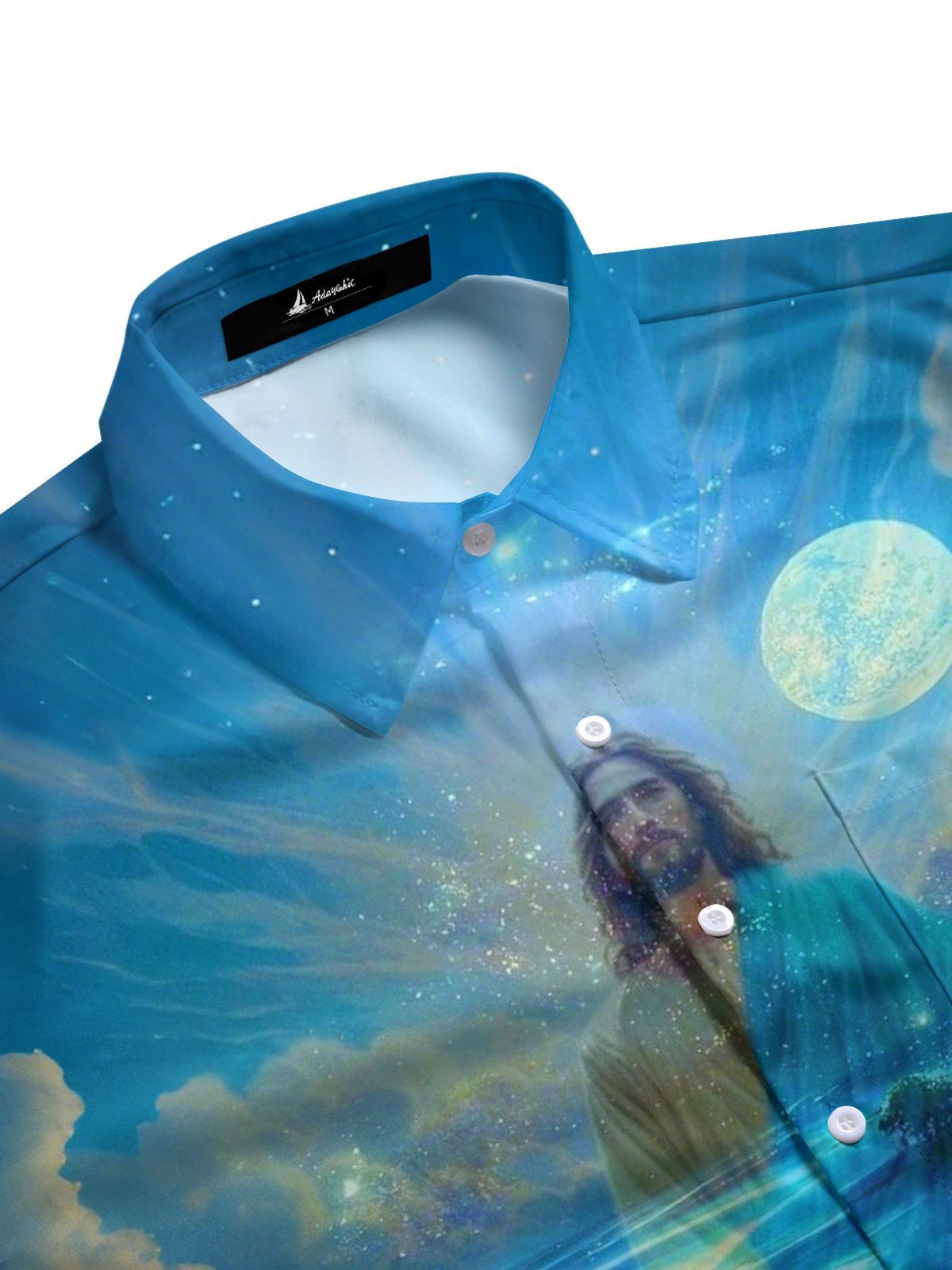 men's short sleeve shirt side view