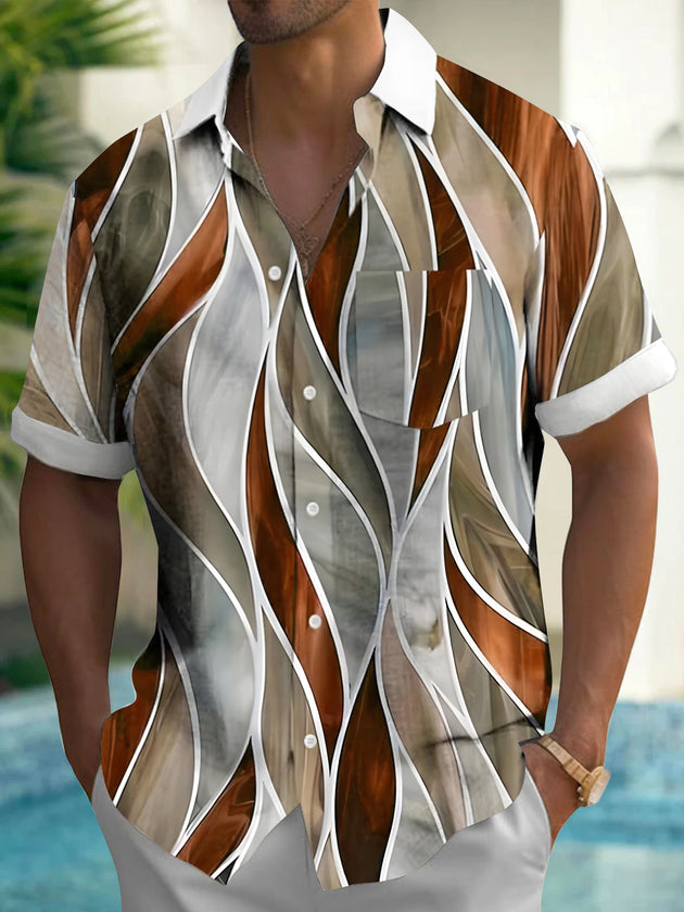 men's vintage style shirt front view