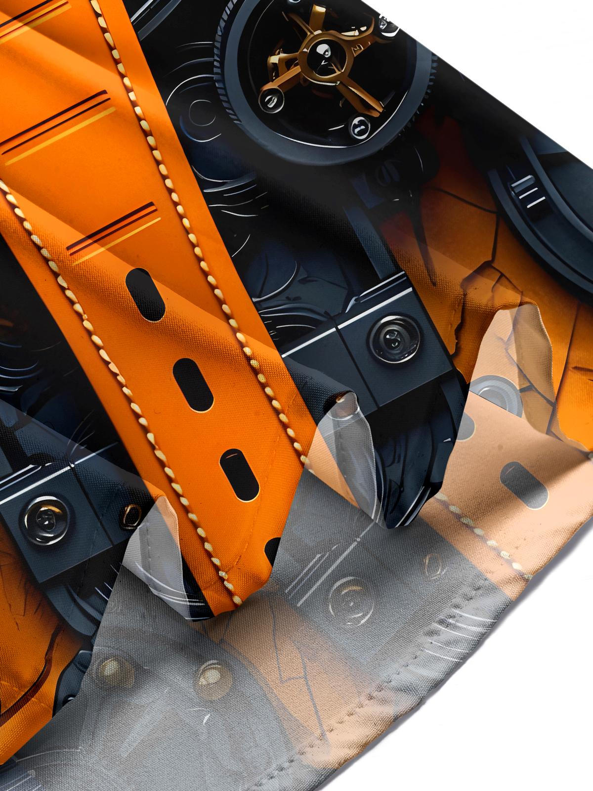 Watch Gear Wheel Men's Pocket Short Sleeve Shirts