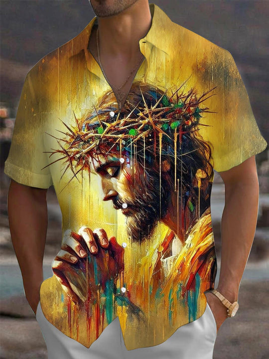 men's shirt front view
