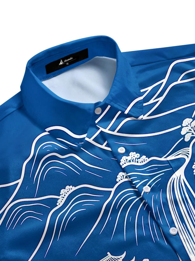 men's short sleeve shirt side view