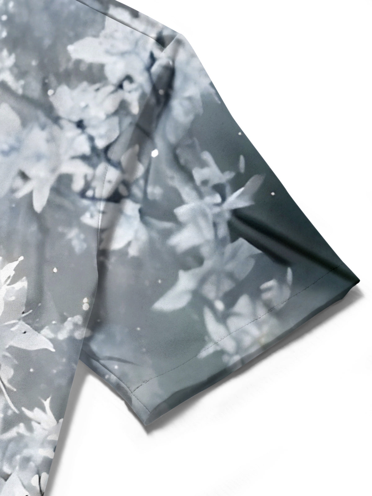 Floral Moon Men's Pocket Short Sleeve Shirts