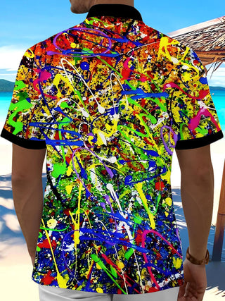men's tye dye shirt back view