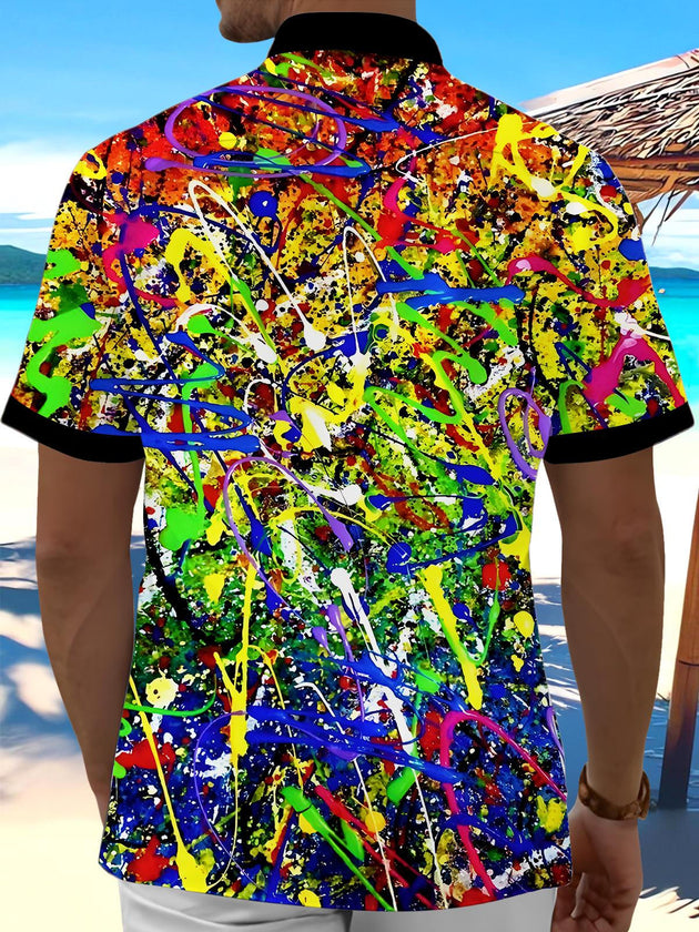 men's tye dye shirt back view