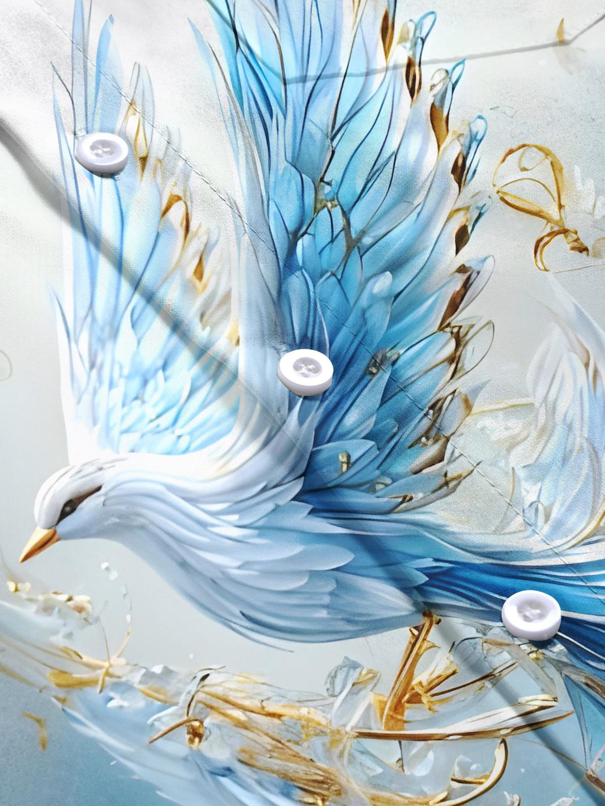 Bird Men's Pocket Short Sleeve Shirts