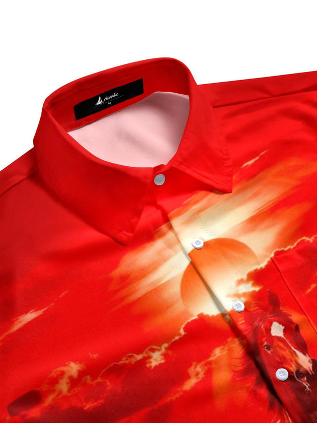 men's short sleeve shirt side view