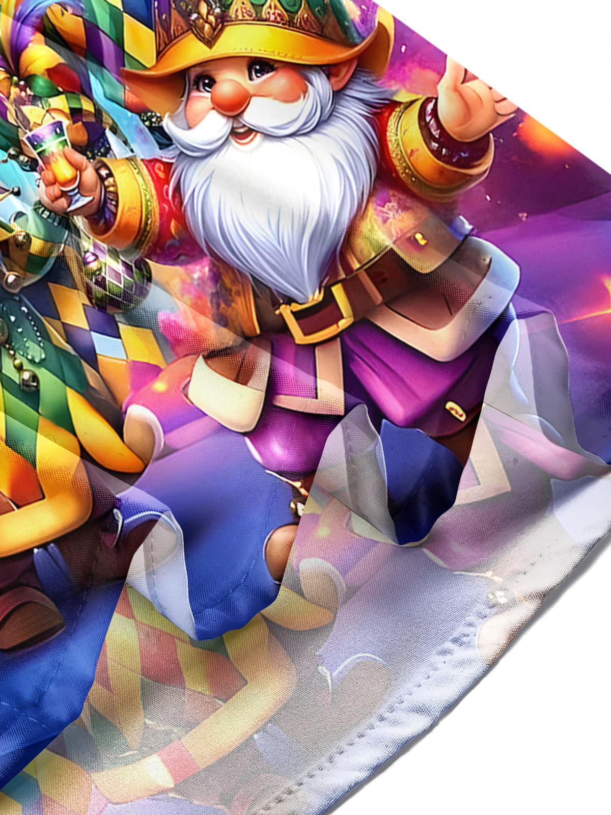 Mardi Gras Men's Pocket Short Sleeve Shirts