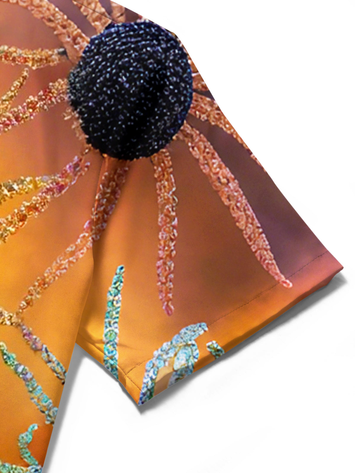 Spider Print Men's Pocket Short Sleeve Shirts