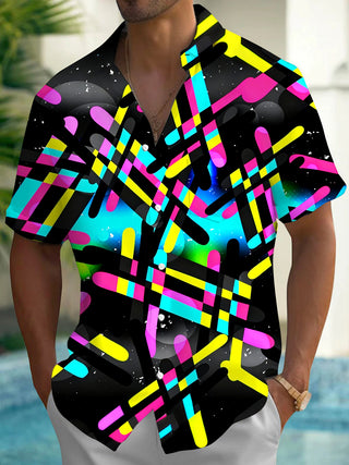 men's tie dye shirt front view
