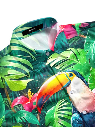 men's tropical shirt side view