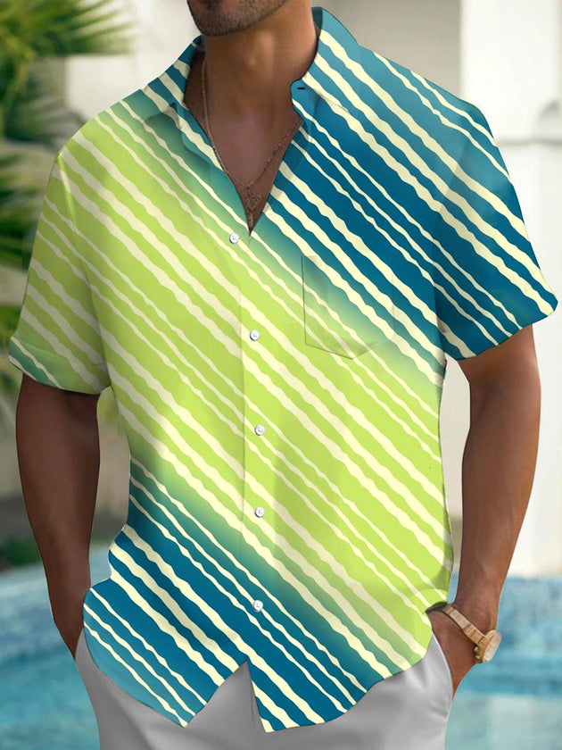 men's patterned sweater shirt front view
