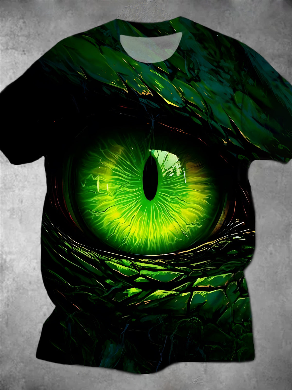 Eyes Round Neck Short Sleeve Men's T-shirt