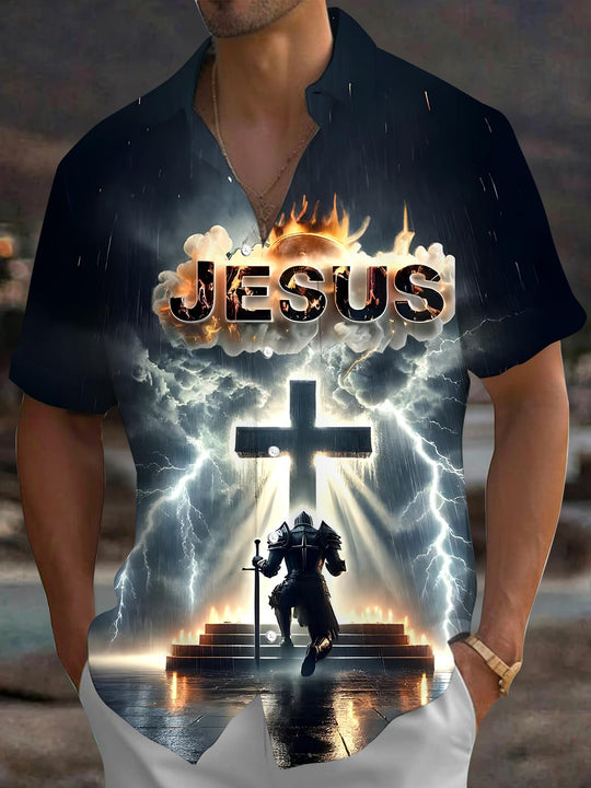 men's shirt front view