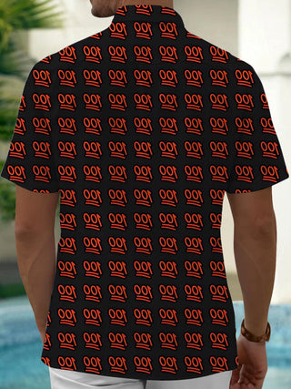 men's short sleeve shirt side view