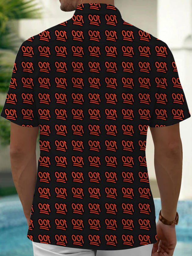 men's short sleeve shirt side view