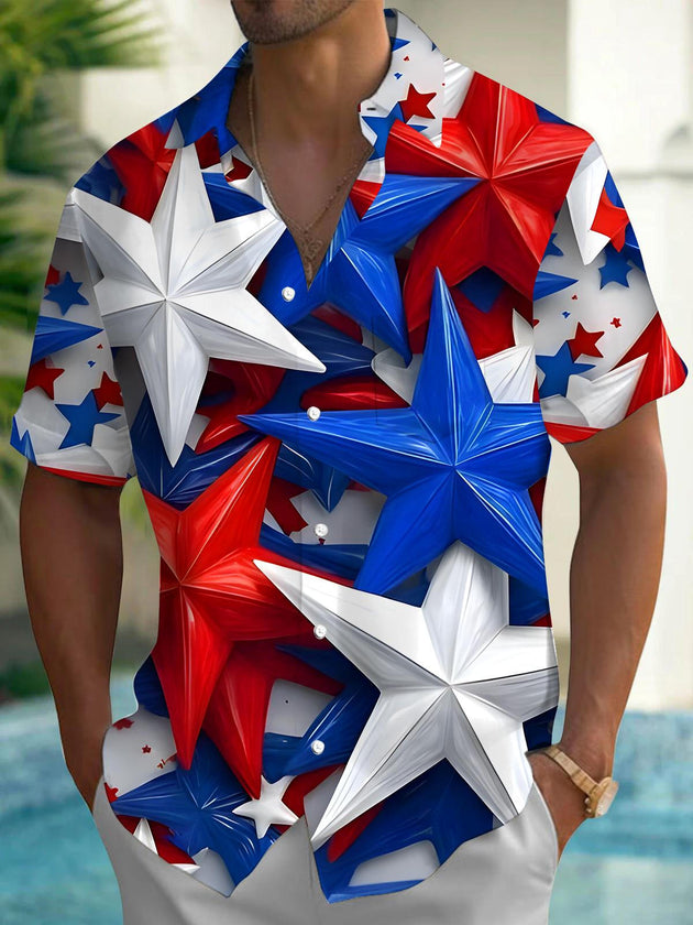 men's shirt front view Independence Day