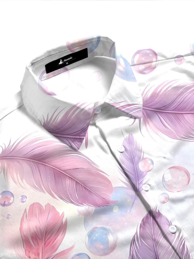 women's Native American pattern shirt side view