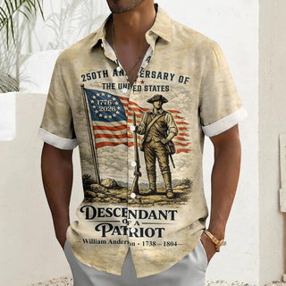men's Hawaiian shirt Independence Day view 27