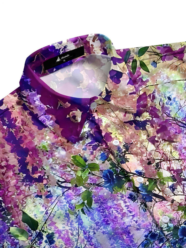 men's botanical shirt side view