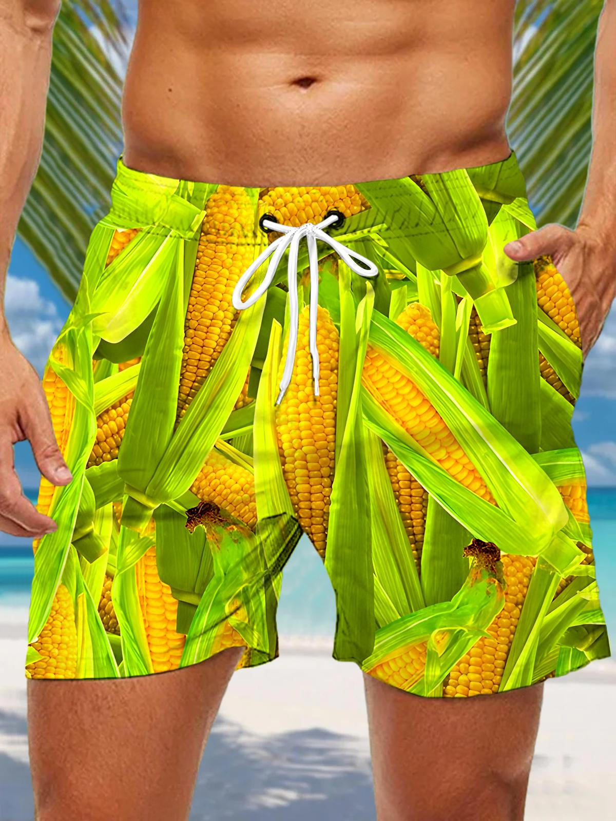 Corn Men's Print Pocket Shorts