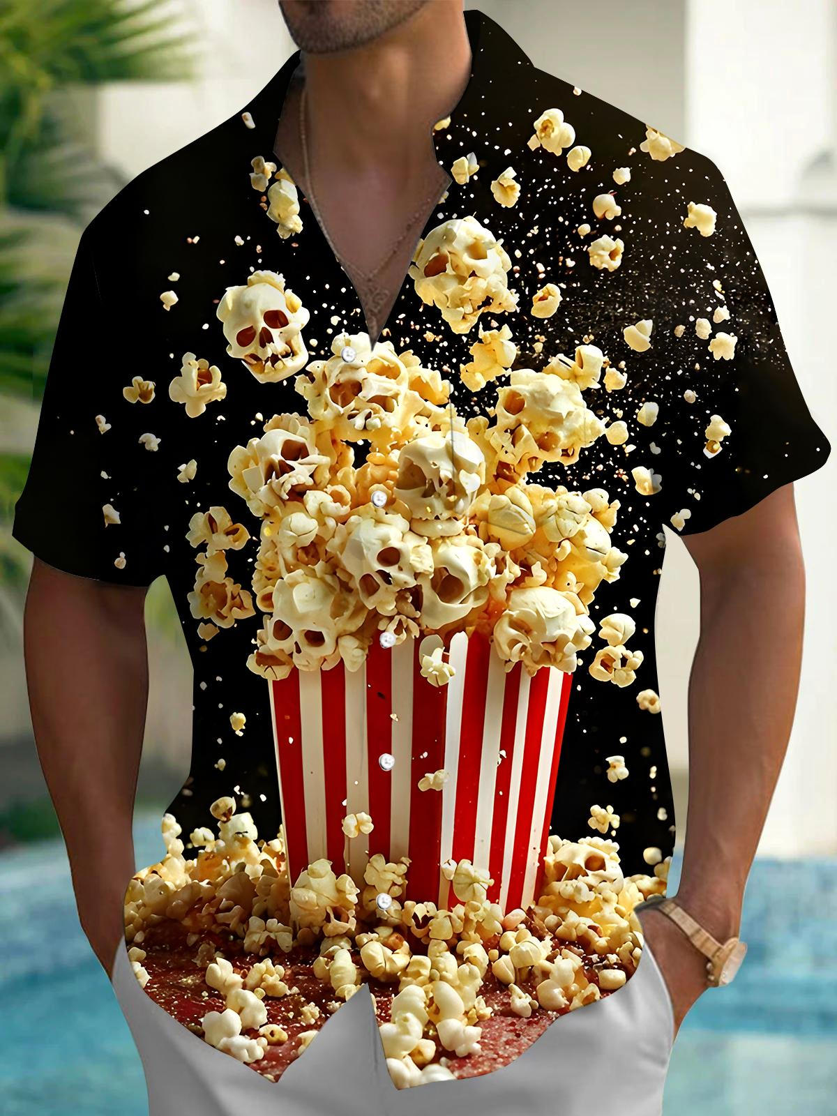 Popcorn Men's Pocket Short Sleeve Shirts