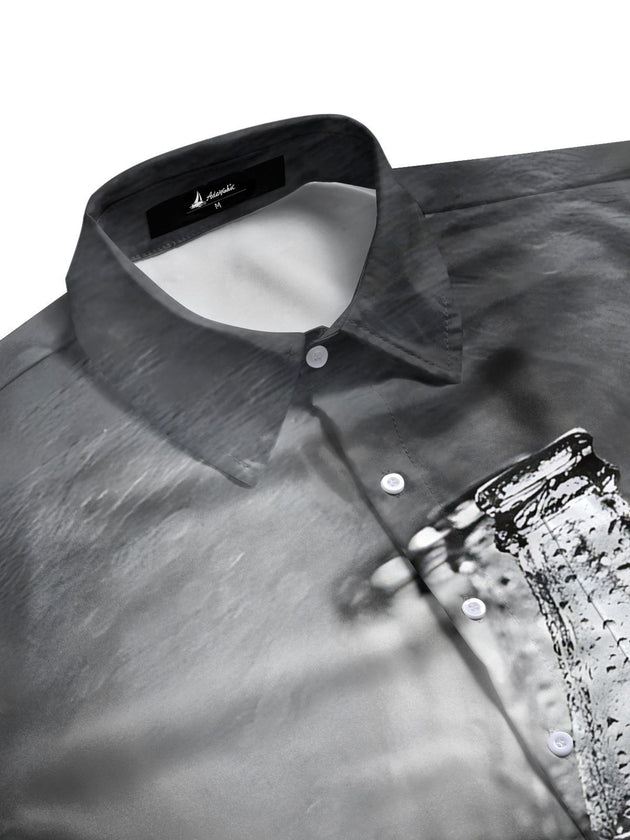 men's short sleeve shirt side view