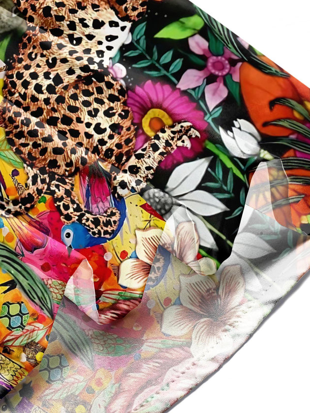men's animal print shirt summer vacation