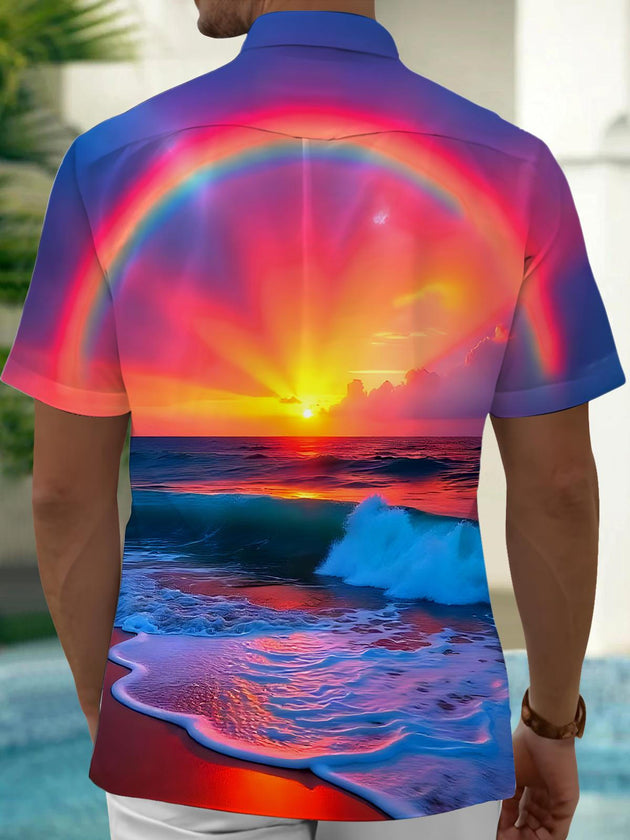 men's pocket shirt back view