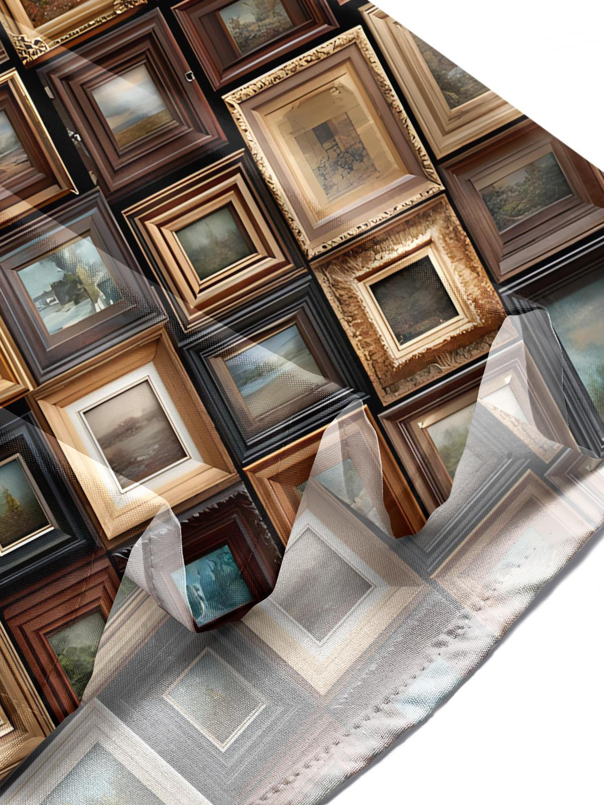 Vintage Album Print Men's Pocket Short Sleeve Shirts