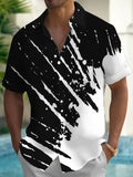 Abstract Men's Pocket Short Sleeve Shirts