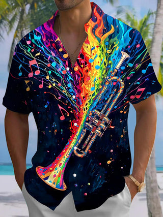 men's tie dye shirt front view