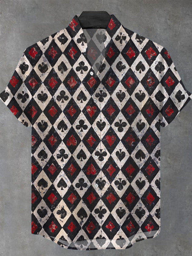 men's vintage style shirt front view