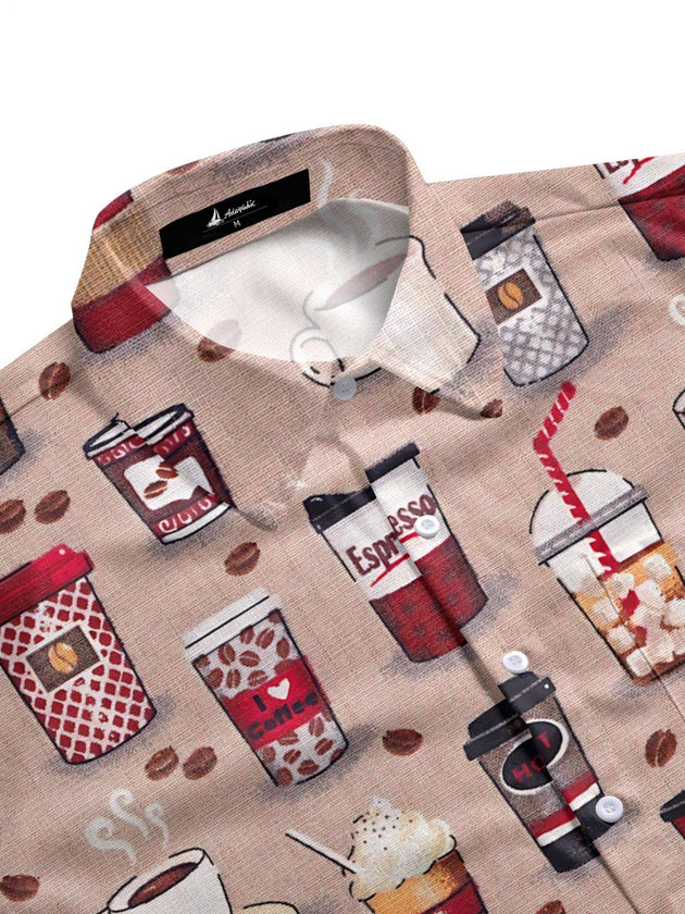 men's short sleeve shirt side view