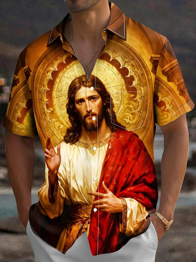 men's shirt front view
