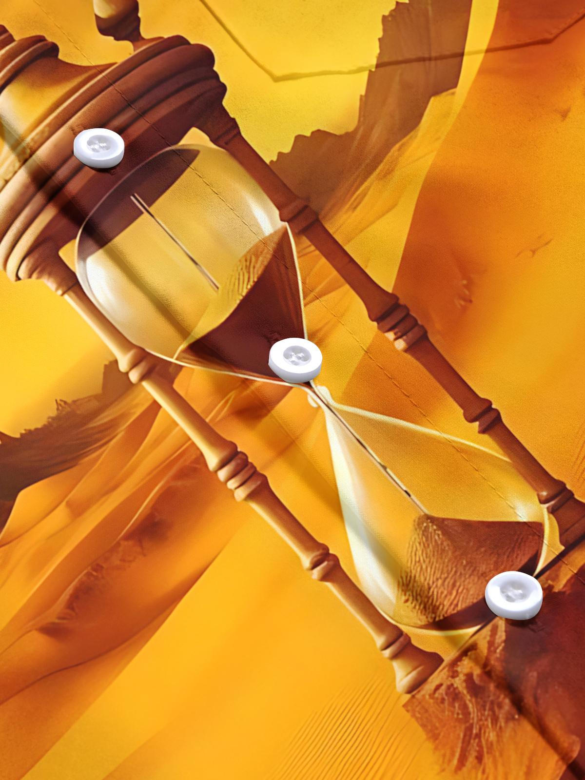 Hourglass Print Men's Pocket Short Sleeve Shirts