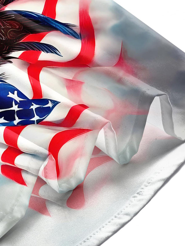 men's eagle print shirt Independence Day