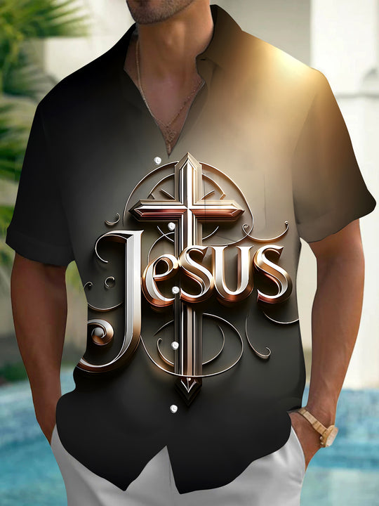 men's shirt front view