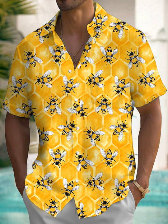 men's pocket shirt back view