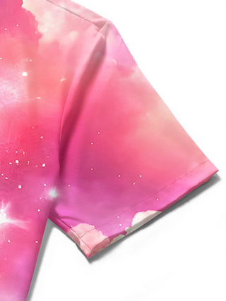 men's Hawaiian shirt close-up short sleeve