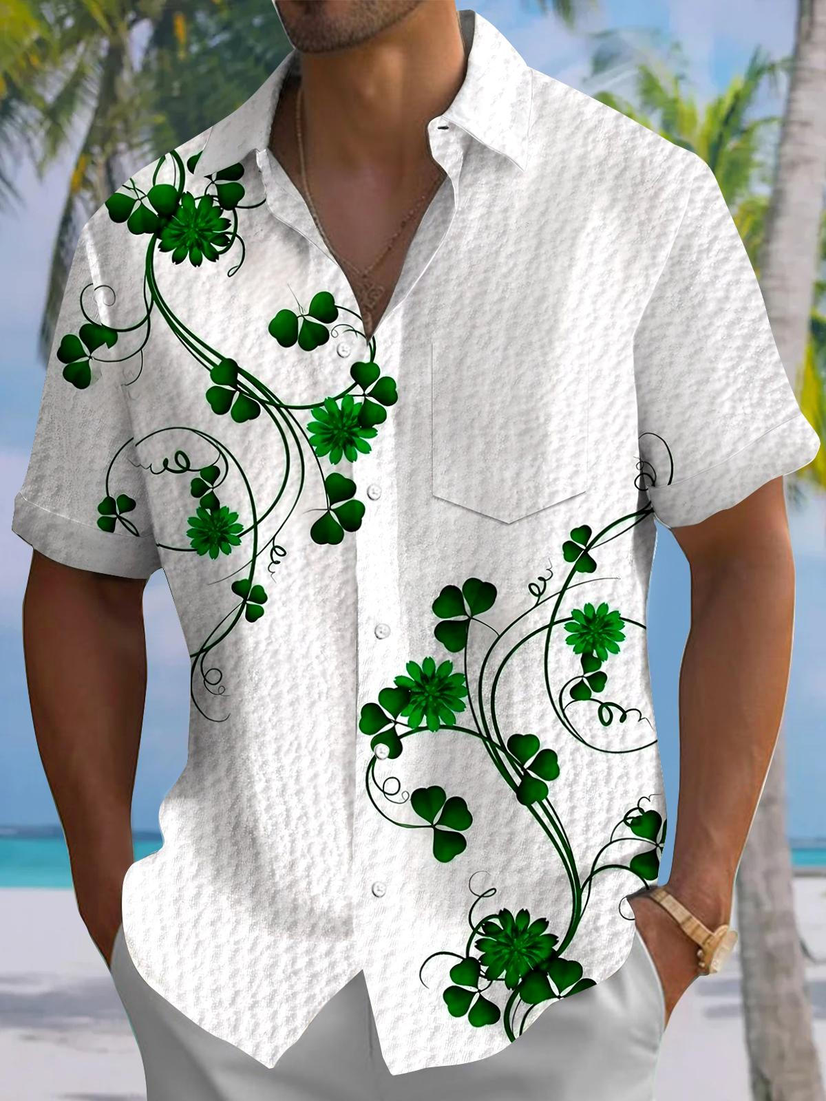Leaf Men's Short Sleeve Pocket Shirts