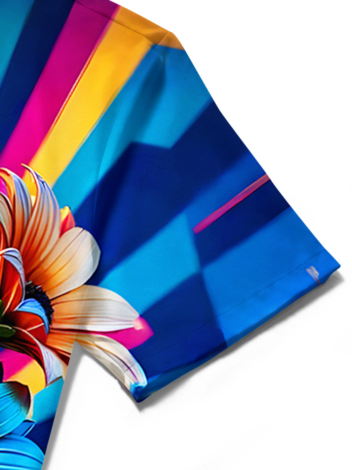 Floral Men's Pocket Short Sleeve Shirts